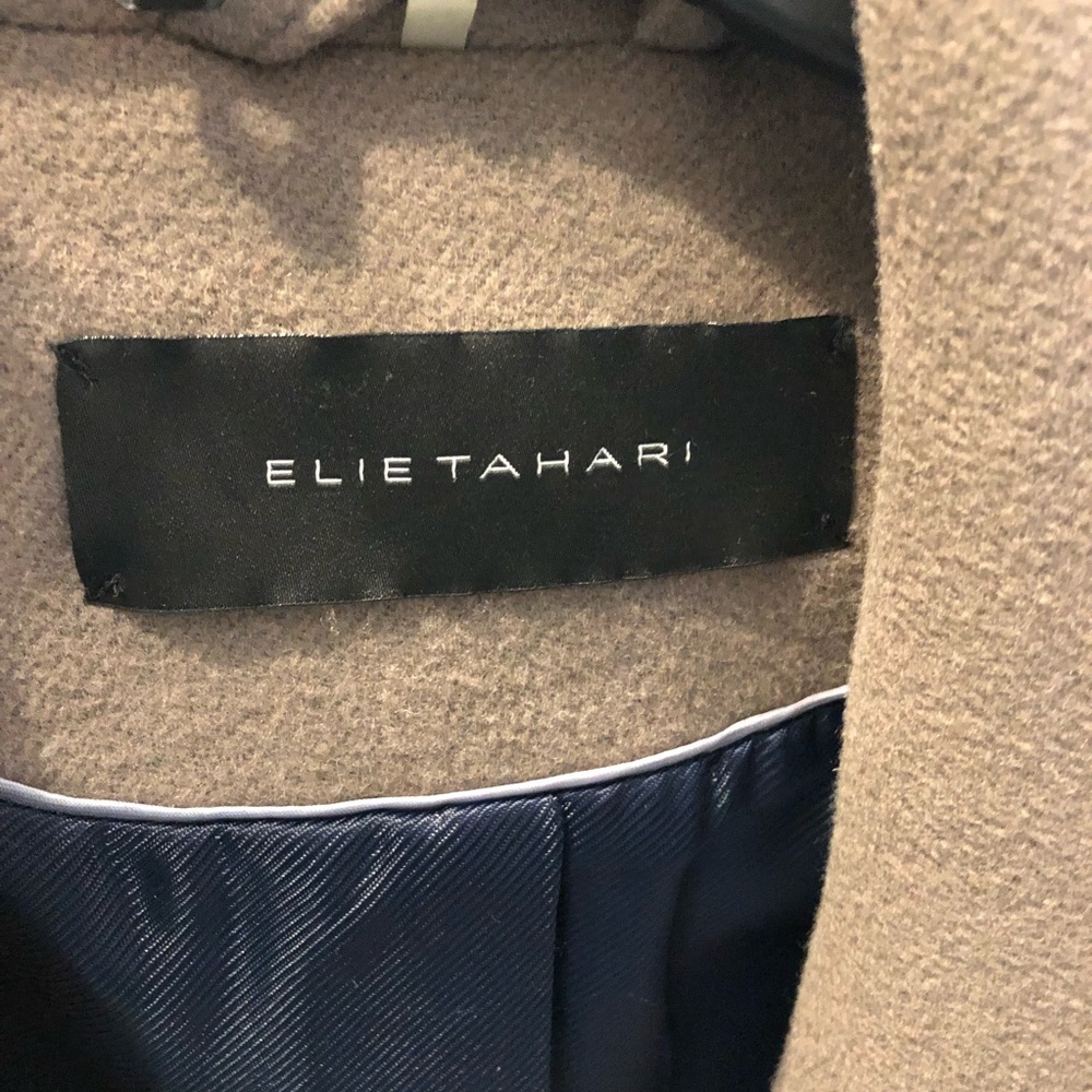 Elie Tahari Women's Gray Greece Wool Coat 14 NWOT - Picture 7 of 8